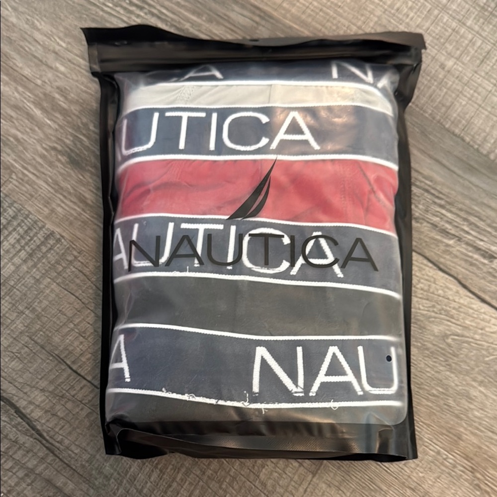 Nautica Boxer Briefs Red and White Pack